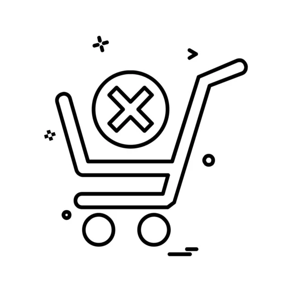 Shopping Icon Design Vector — Stock Vector