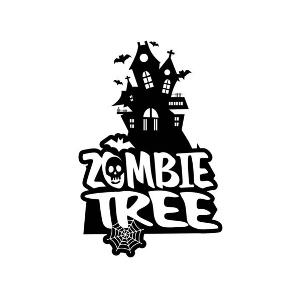 Zombie Party Vetor Design Tipografia — Vetor de Stock