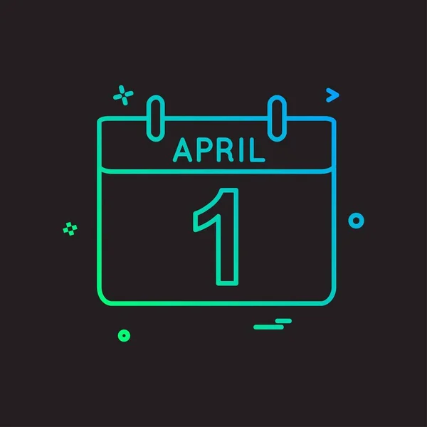 カレンダー日付祭りのアイコンベクトルデザイン — ストックベクタ