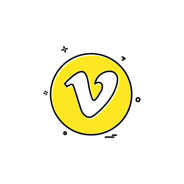 Média Hálózat Közösségi Vimeo Png Ikon Vektor Tervezés — Stock Vector