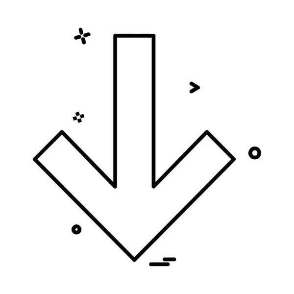 Flèches Icône Design Vecteur — Image vectorielle