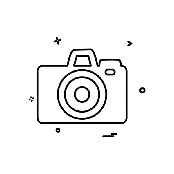 Vettore Progettazione Icona Fotocamera — Vettoriale Stock