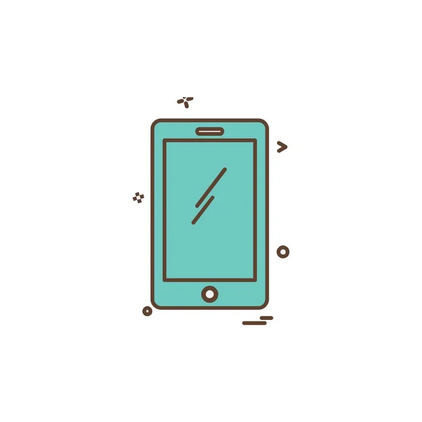 Akıllı Telefon Simgesi Tasarım Vektörü — Stok Vektör