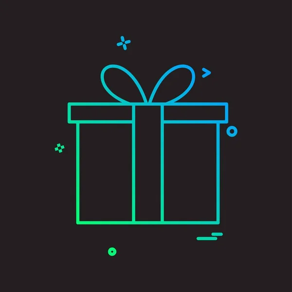 Geschenkbox Symbol Design Vektor Illustration — Stockvektor