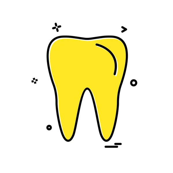 Human Tooth Icon Vector Illustration — Stock Vector