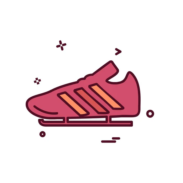 Icono Deportivo Diseño Vector Ilustración — Vector de stock