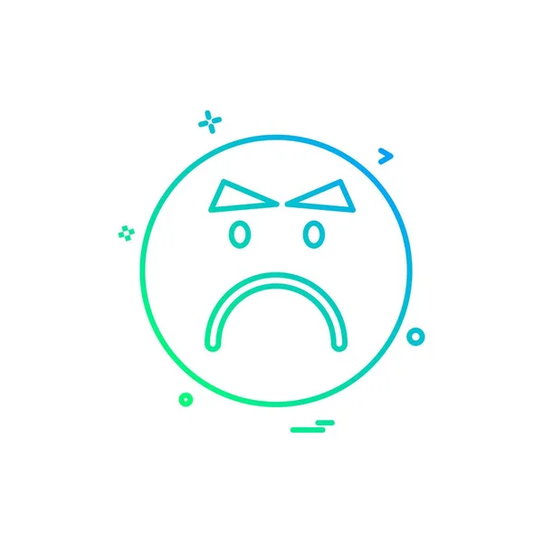 Emoji Icon Design Vektorillustration — Stockvektor