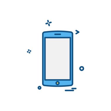 Mobil simge tasarım vektörü