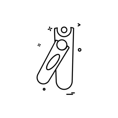 Makyaj simgesi tasarım vektörü