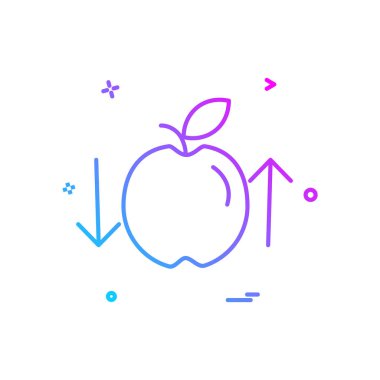 Apple simge tasarım vektörü