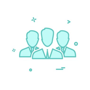 Grup avatar simge tasarlamak vektör