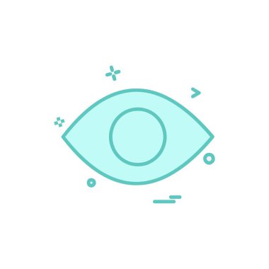 göz simgesi tasarım vektörü