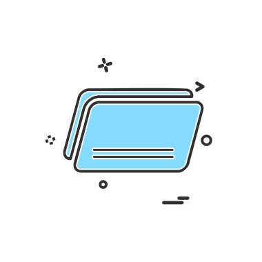 Klasör simge tasarlamak vektör