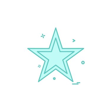 Beyaz arka plan üzerinde yıldız daire basit simgesi