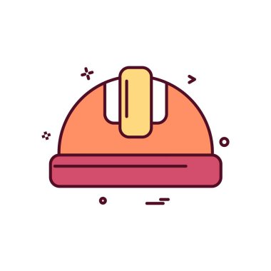 Kask işgücü vektör tasarımı