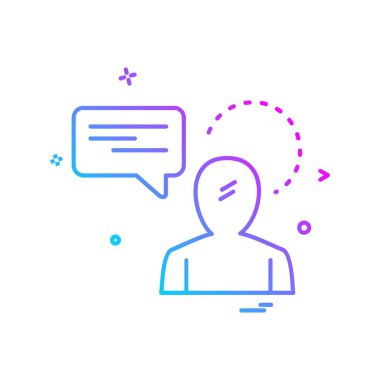 İleti simge tasarlamak vektör