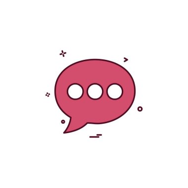 SMS sohbet simge vektör tasarımı