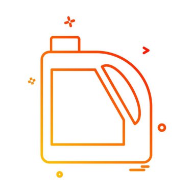 Şişe simgesi tasarım, renkli vektör çizim