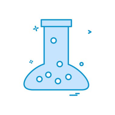 Şişesi simgesi tasarım, renkli vektör çizim