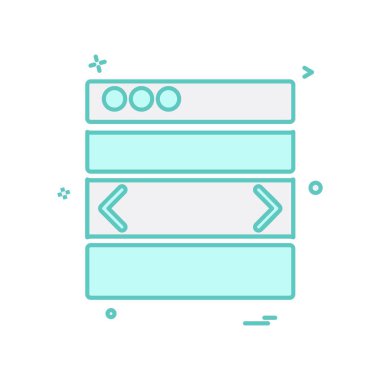 Web düzen simge tasarlamak vektör