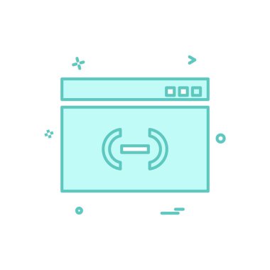 Web yerleşim simgesi tasarım vektörü