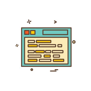 Bilgisayar simgesi tasarım vektörü