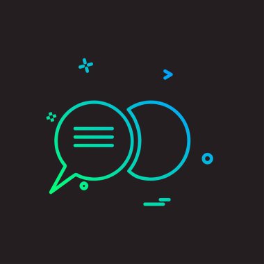 İleti simge tasarlamak vektör