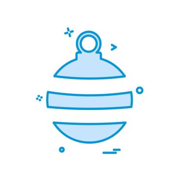 Noel top simge tasarlamak vektör