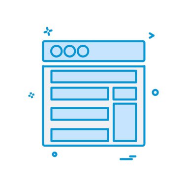Web düzen simge tasarlamak vektör