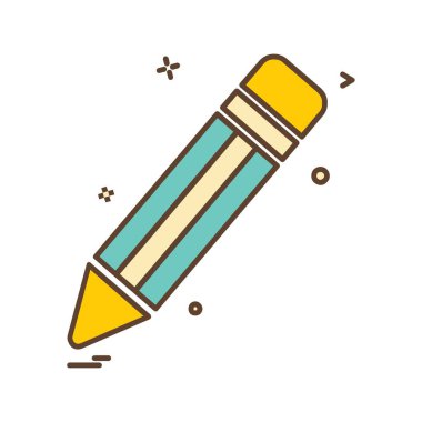 Kalem simgesi tasarım vektörü 