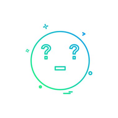 Emoji simgeleri tasarım vektörü 