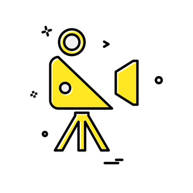 Kamera simgesi tasarım vektörü