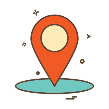 Navigasyon simgesi tasarım vektörü 