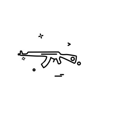Silah simge tasarlamak vektör 