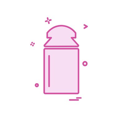 Şişe simgesi tasarım, renkli vektör çizim