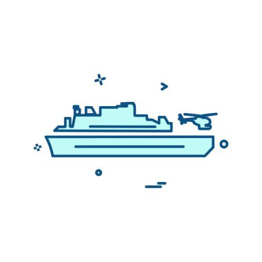 Donanma simge tasarım vektörü 