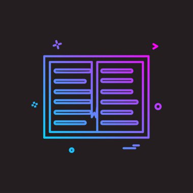 simge vektör tasarımı okumak kitap çalışma