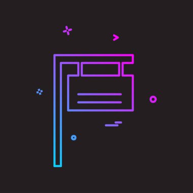 Pano simgesi tasarım vektörü