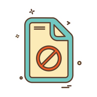 Belge simgesi tasarım vektörü 