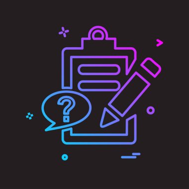 Pano simgesi tasarım, renkli vektör çizim