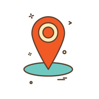 Navigasyon simgesi tasarım vektörü