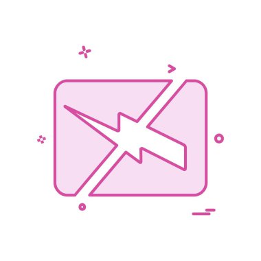 Batarya simgesi tasarım vektörü