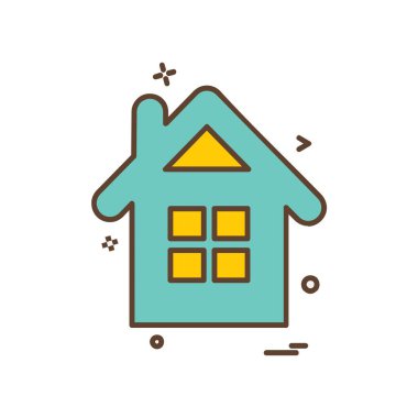 Ev simgesi tasarım vektörü