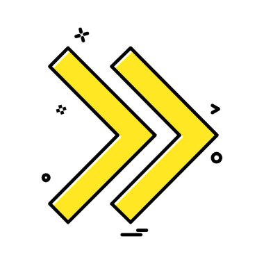 Ok simgesi tasarım vektörü