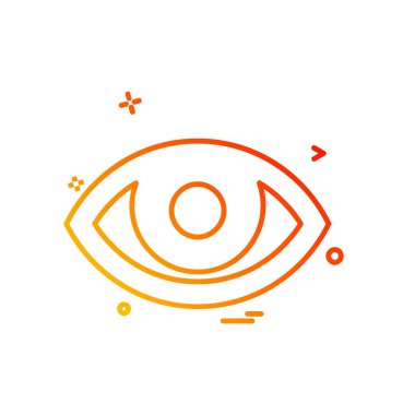 göz simgesi tasarım vektörü