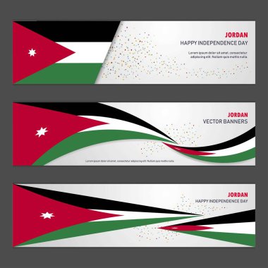 Jordan bağımsızlık günü arka plan tasarım afiş ve el ilanı, posta kartı, peyzaj, kutlama vektör çizim