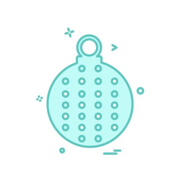 Noel top simge tasarlamak vektör