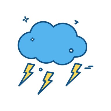 Sadece simge vektör üzerinde beyaz baclground hava