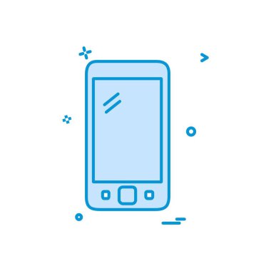 Akıllı Telefon Simgesi Tasarım Vektörü