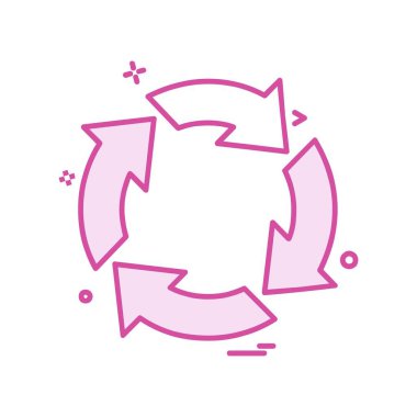 Ok simgesi tasarım vektörü